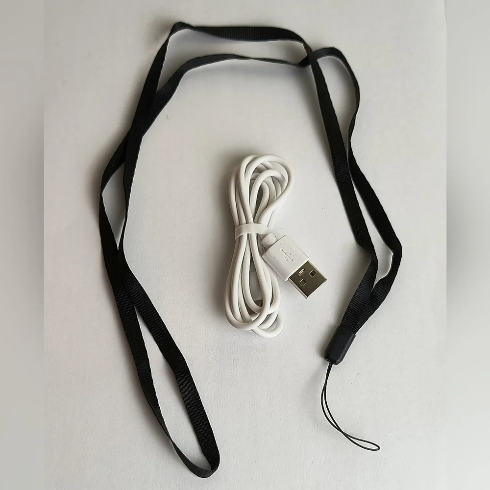 Portable Pink Air Conditioning Fan Micro USB Cable/Lanyard